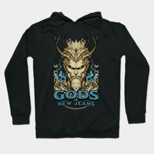 New Jeans newjeans LOL GODS typography bunny tokki | Morcaworks Hoodie